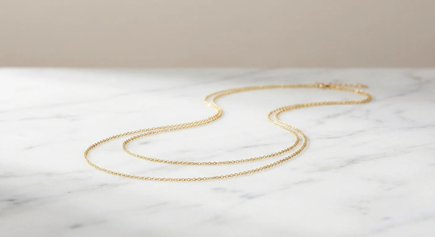 Layering Chain Necklace — front view