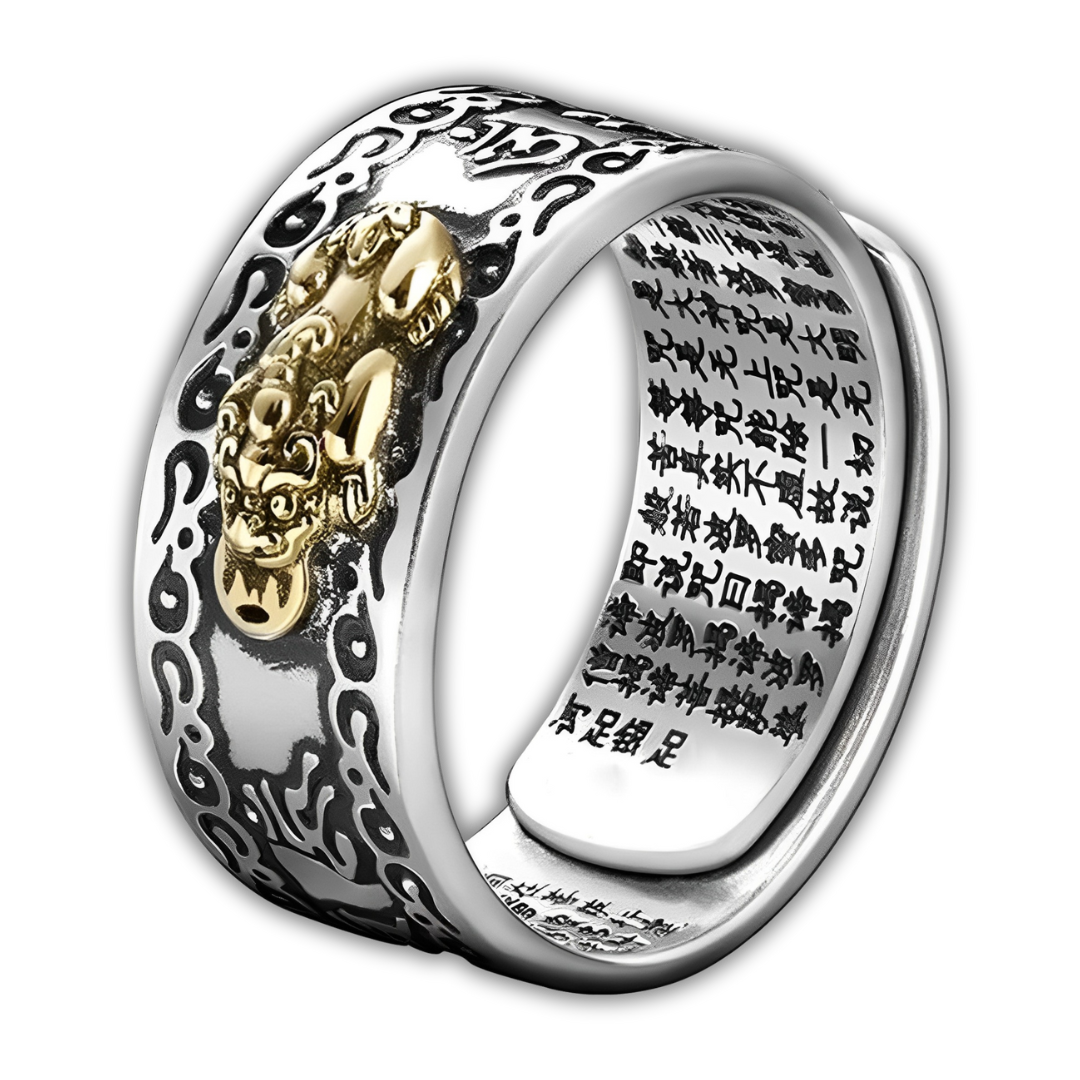 Adjustable Lucky Gold Piyao Ring